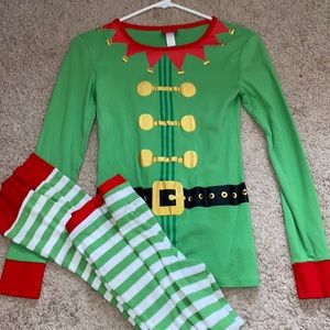 Womens Elf Pajamas Small